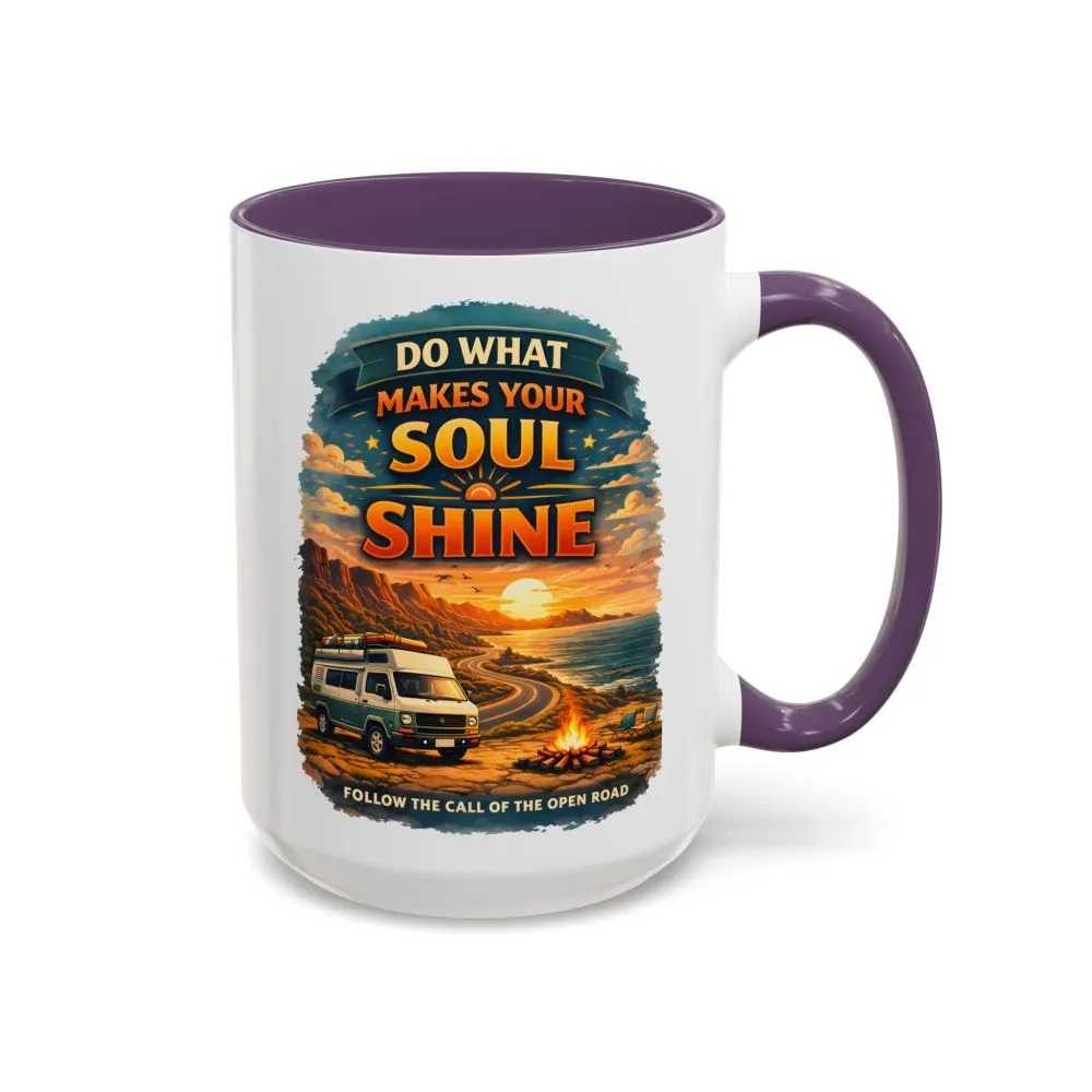 14253858700800134721_2048.jpeg Accent Coffee Mug (11, 15oz) — "Do What Makes Your Soul Shine" Design Scenic-Line