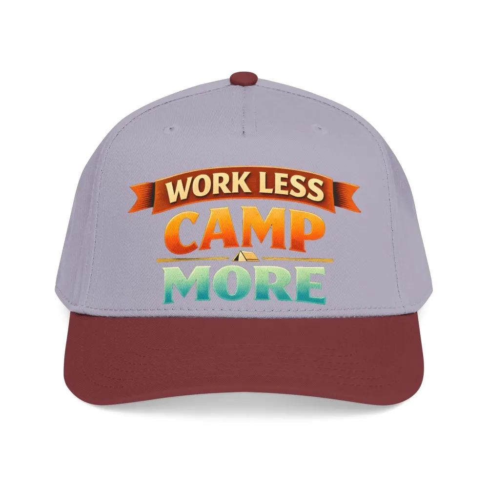 14260301080360047328_2048.jpeg Baseball Cap - "Work Less-Camp More" Design Scenic-Line