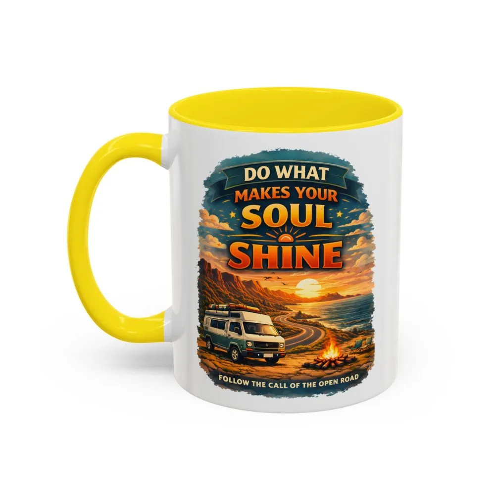 14274867379769486656_2048.jpeg Accent Coffee Mug (11, 15oz) — "Do What Makes Your Soul Shine" Design Scenic-Line