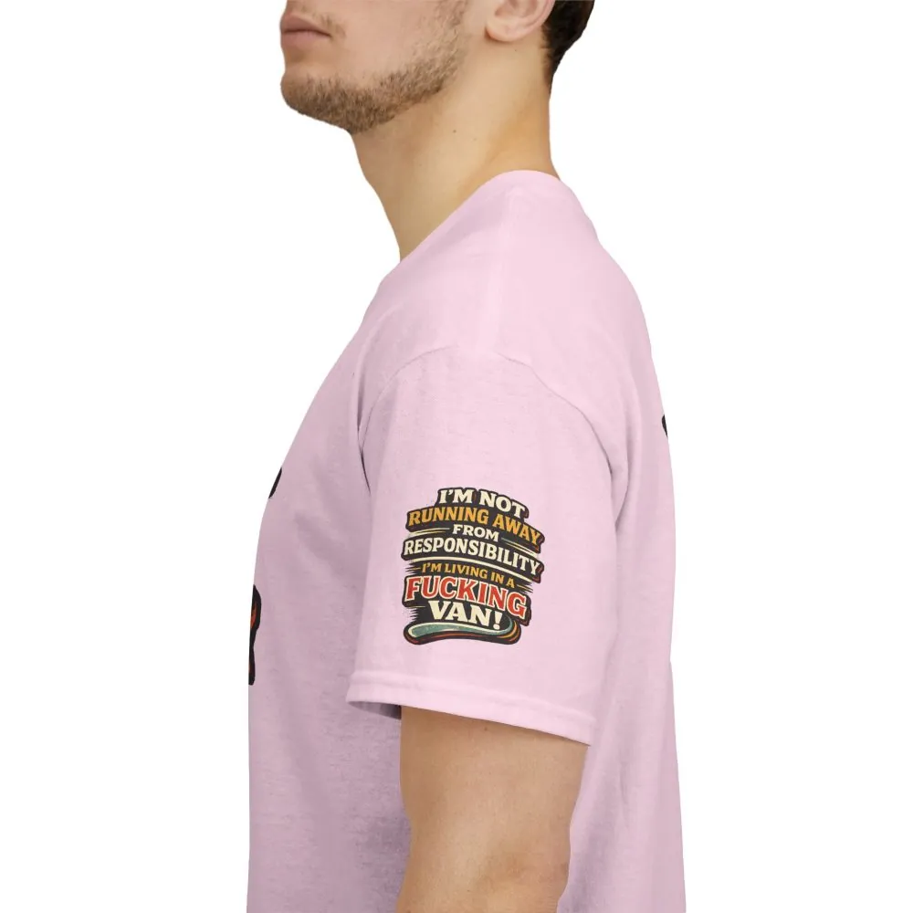 14286724083590622891_2048.jpeg Unisex Heavy Cotton Tee — "I`m Not running Away" Design F**K-Line