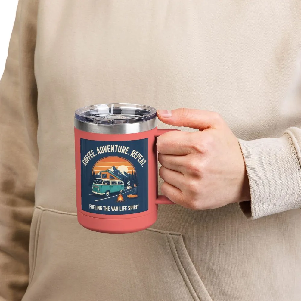 14287024891028393837_2048.jpeg Coffee Mug Tumbler, 15oz — “Coffee. Adventure. Repeat.”