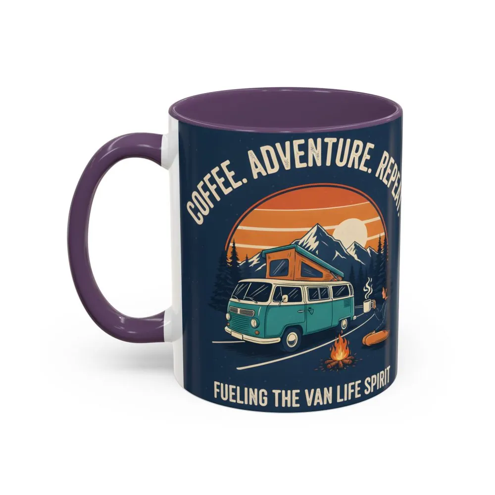 1431691014806202361_2048.jpeg Accent Coffee Mug (11, 15oz) - "Coffee. Adventure. Repeat."