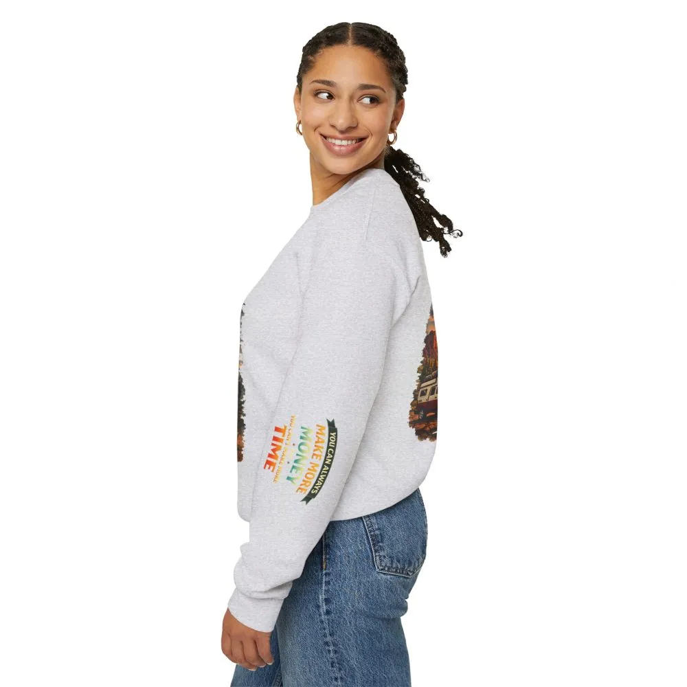 14326778316237625018_2048.jpeg Unisex Heavy Blend™ Crewneck Sweatshirt — "You Can Always Make More Money" Design Scenic-Line