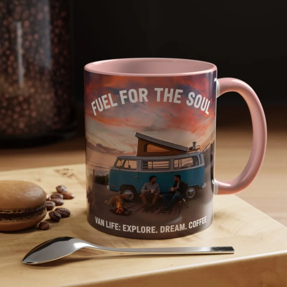 Accent Coffee Mug (11, 15oz) — "Fuel for the Soul"