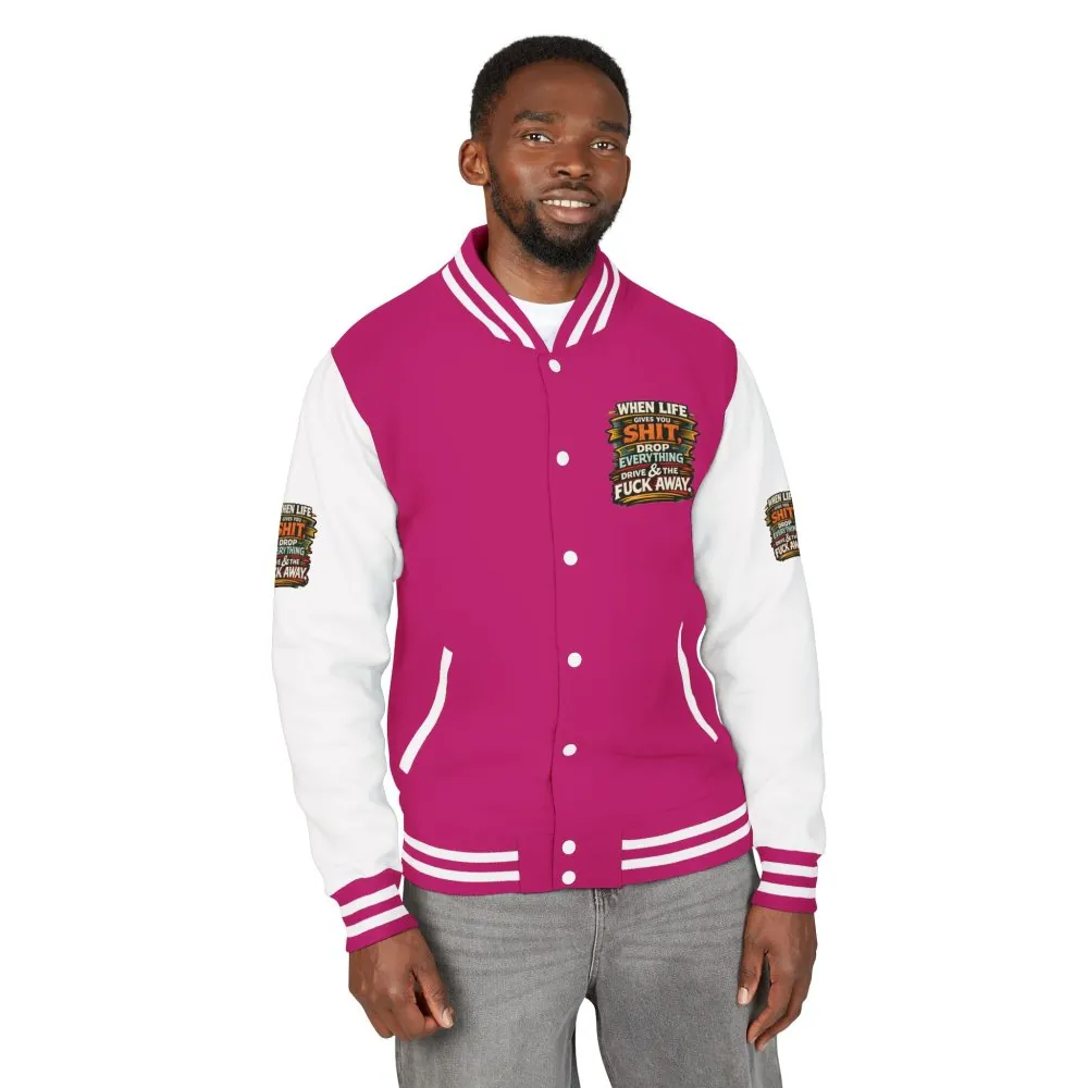 14340671888997065784_2048.jpeg Unisex Heavyweight Letterman Jacket — "When Live Gives You Shit" Design F**K-Line