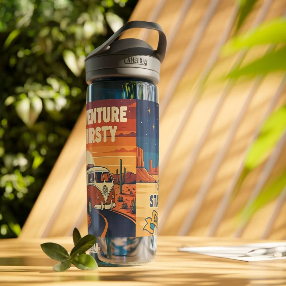 14346715180055948389_2048.jpeg Water Bottle CamelBak — "Adventure Is Thirsty "20oz/25oz Travel Bottle with Retro Road Trip Design