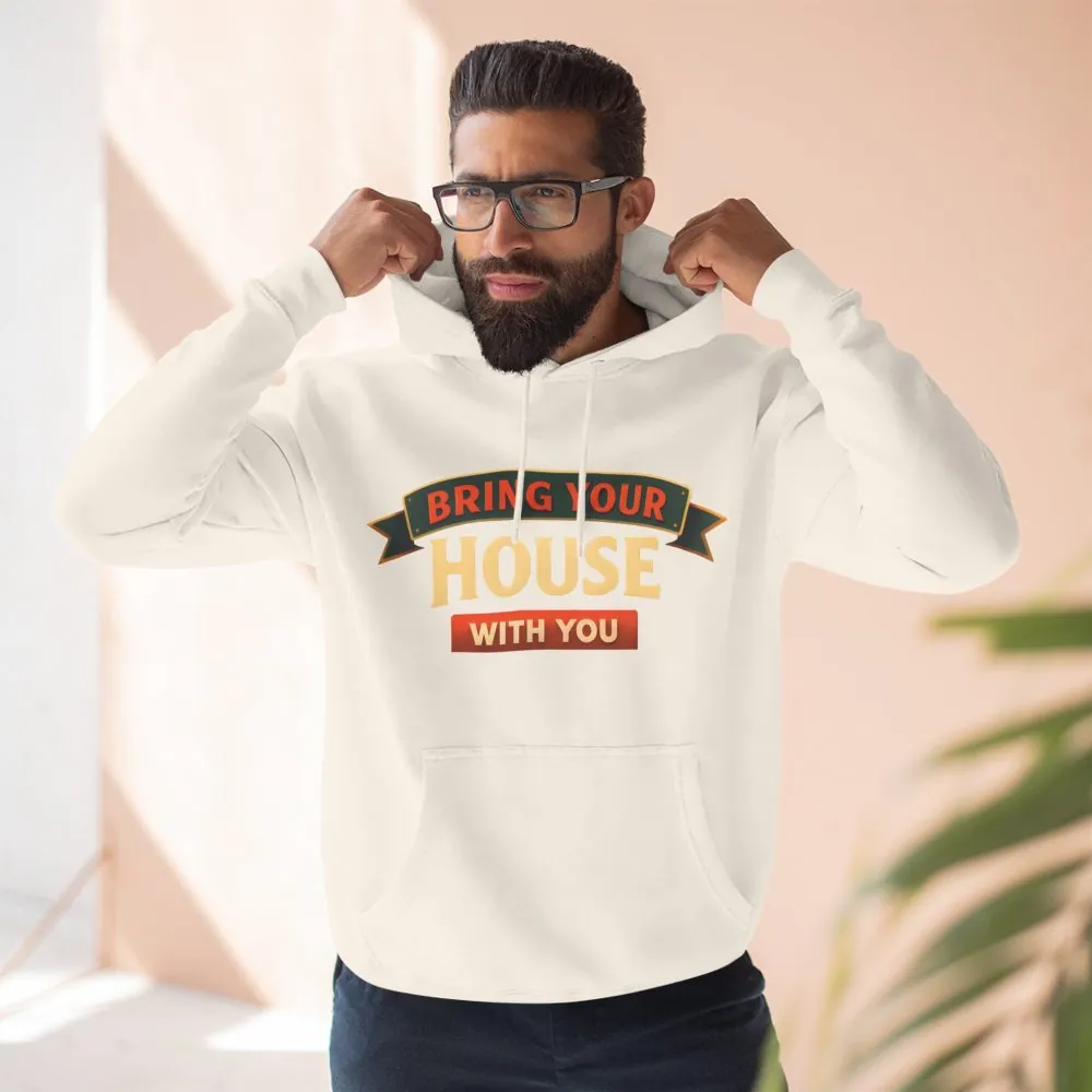 14353276256147856969_2048.jpeg Three-Panel Fleece Hoodie - "Live Is A Journey-Bring Your House With You" Design Scenic-Line