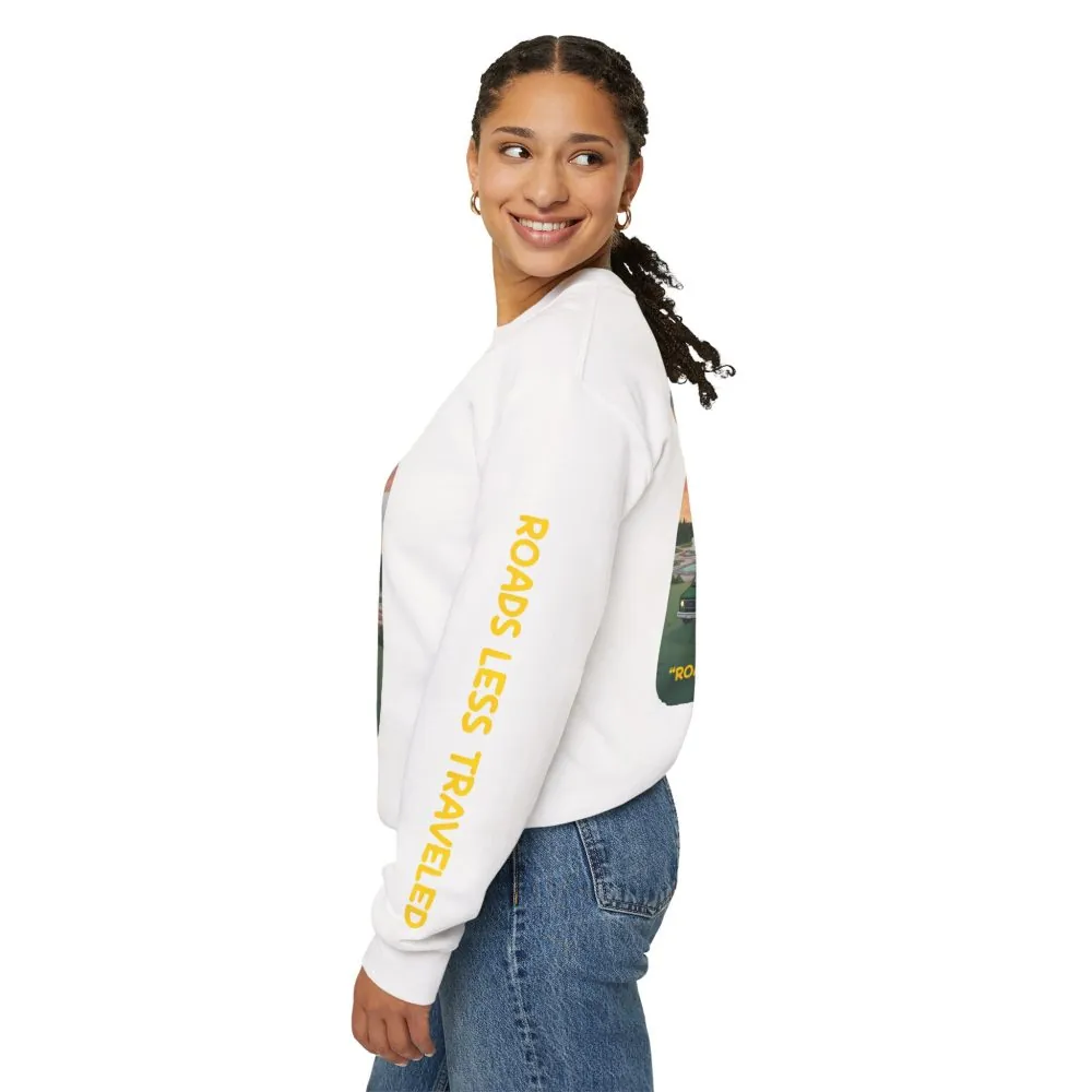 14373672694853112946_2048.jpeg Unisex Heavy Blend™ Crewneck Sweatshirt — "Roads Less Traveled" Design Sitcom-Line