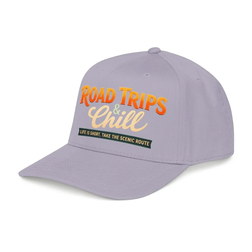 14382390051345251157_2048.jpeg Baseball Cap - "Road Trips And Chill" Design Scenic-Line