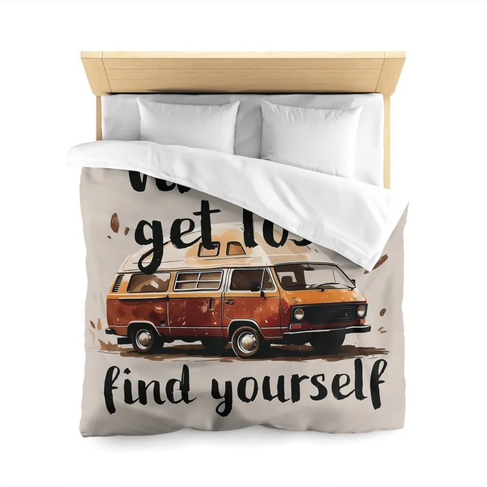 14384239515460892401_2048.jpeg Duvet Cover – “Vanlife Get Lost Find Yourself” Retro Camper Bedding