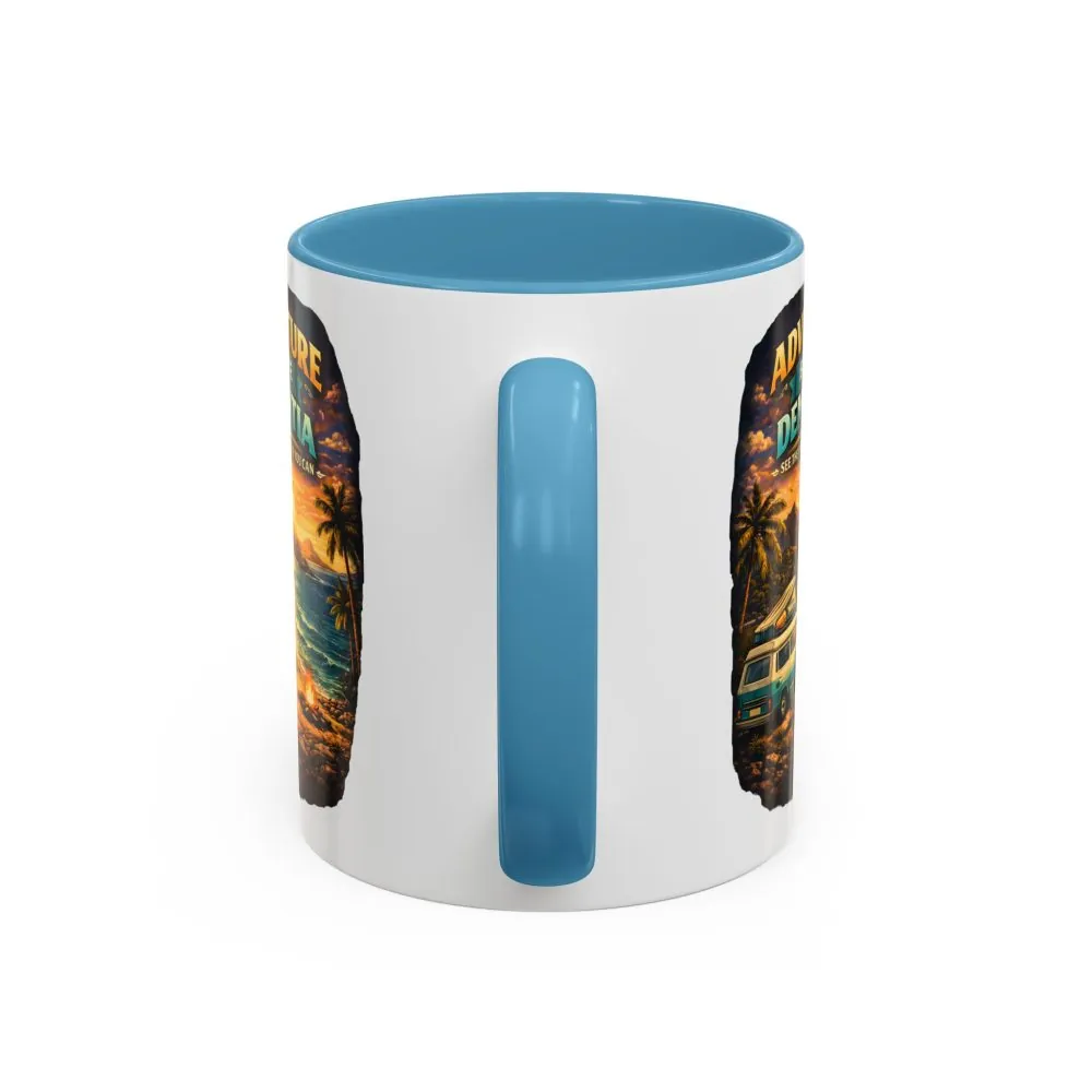 Accent Coffee Mug (11, 15oz) — "Adventure Before Dementia" Design Scenic-Line