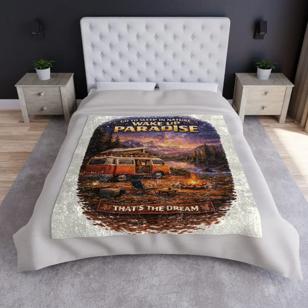14437221920849577277_2048.jpeg Crushed Velvet Blanket —"Go To Sleep Nature " Design Scenic-Line (Campervan)