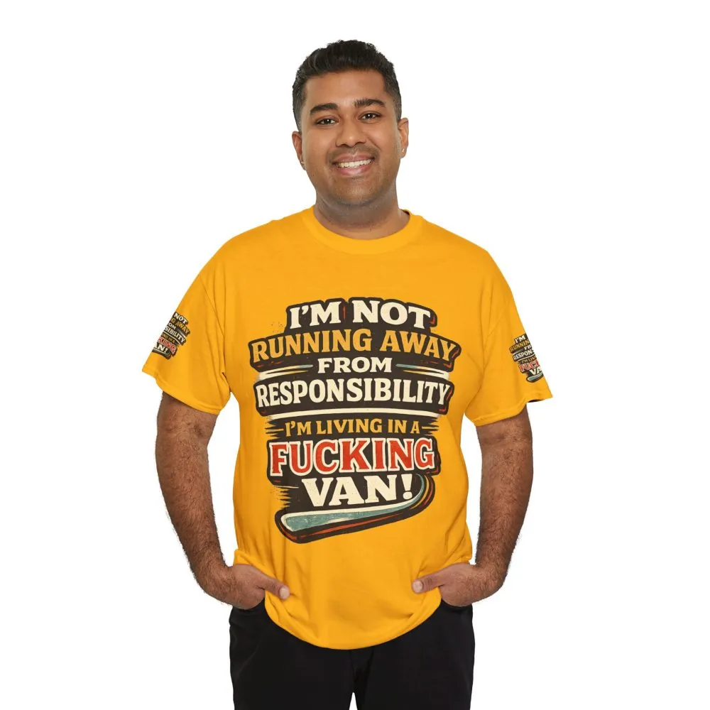 14444345023771007007_2048.jpeg Unisex Heavy Cotton Tee — "I`m Not running Away" Design F**K-Line