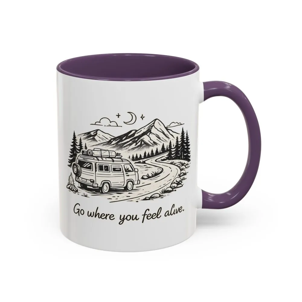 14456892195439251198_2048.jpeg Accent Coffee Mug (11, 15oz) — "Go Where You Feel Alive" Design Minimal-Line