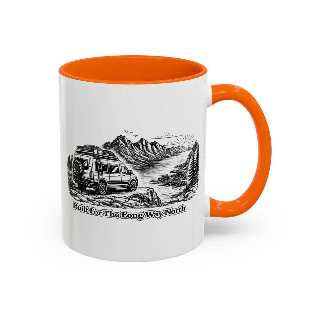 14459137603220790250_2048.jpeg Accent Coffee Mug (11, 15oz) — "Built For The Long Way North" Design Minimal-Line