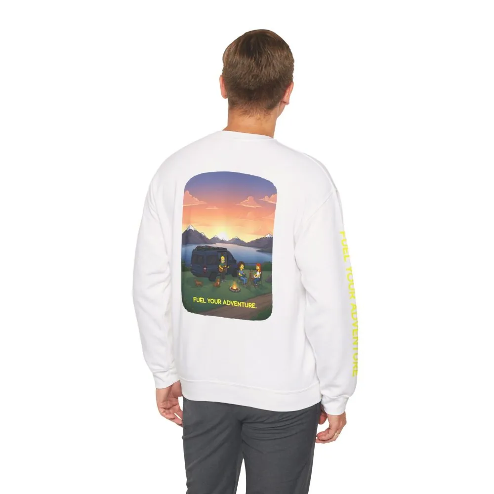 14489077626859416055_2048.jpeg Unisex Heavy Blend™ Crewneck Sweatshirt — "Fuel Your Adventure" Design Sitcom-Line