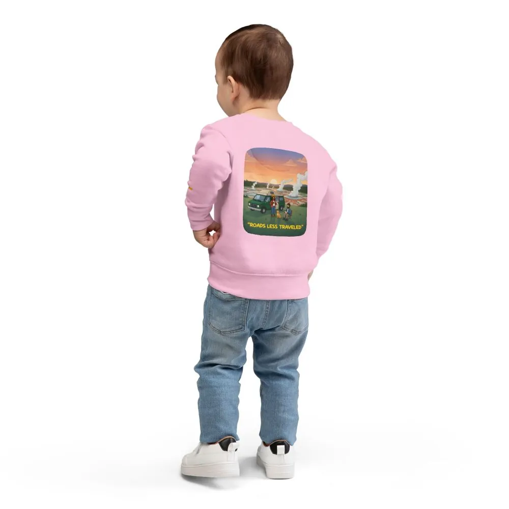 1449462987909719044_2048.jpeg Toddler Sweatshirt - "Roads Less Traveled" (Design Sitcom-Line)