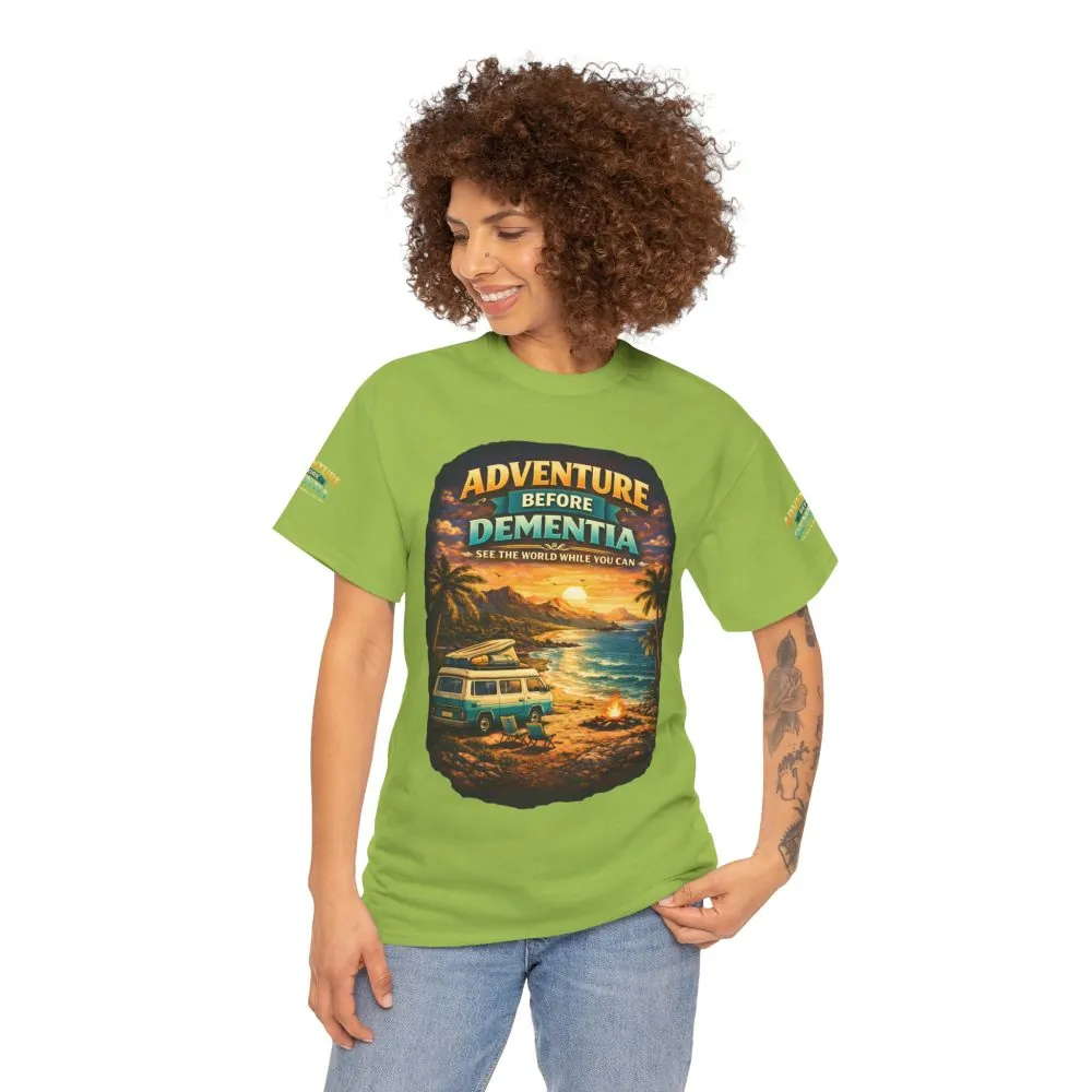 1450685354073263528_2048.jpeg Unisex Heavy Cotton Tee — "Adventure Before Dementia" Design Scenic-Line