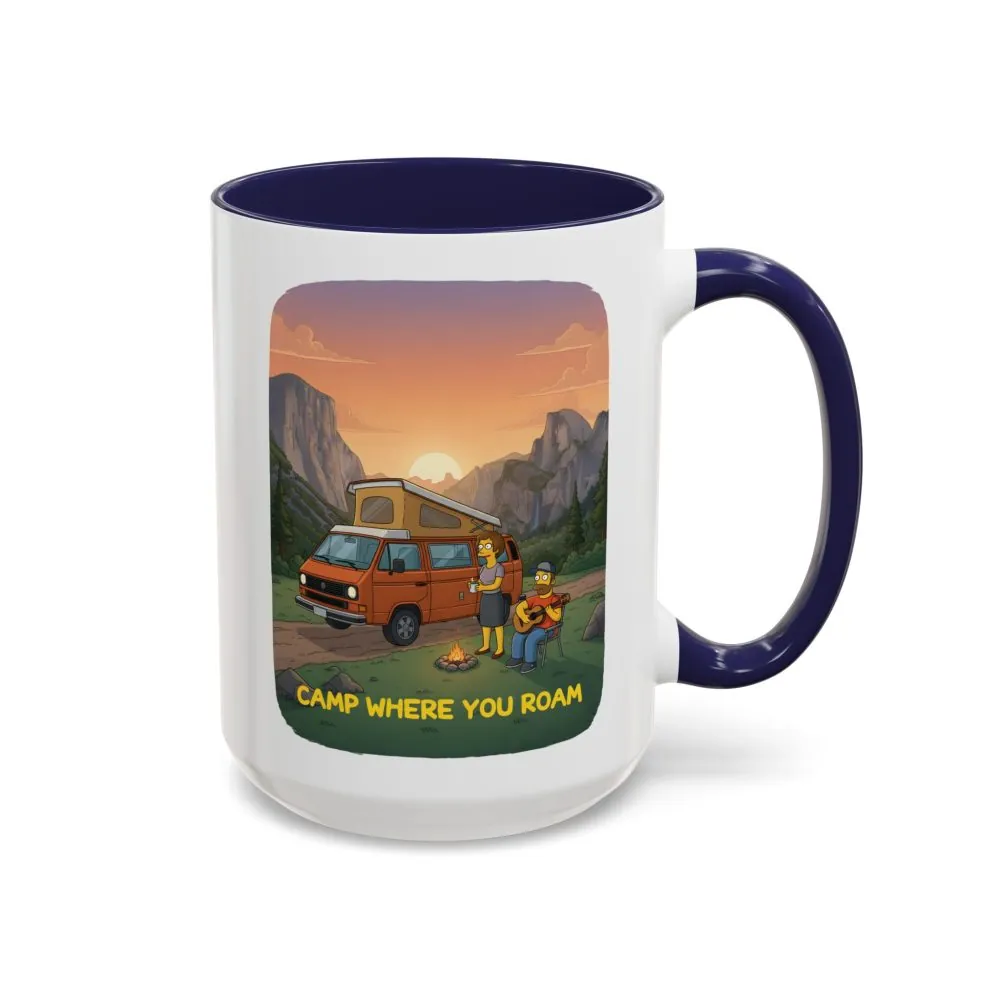 14518455346021530063_2048.jpeg Accent Coffee Mug (11, 15oz) — "Camp Where You Roam" Design Sitcom-Line
