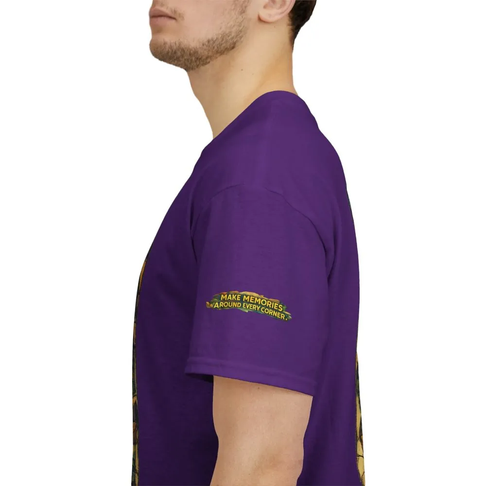14535702780423217787_2048.jpeg Unisex Heavy Cotton Tee — "Make Memories Around Every Corner" Design Cubic-Line