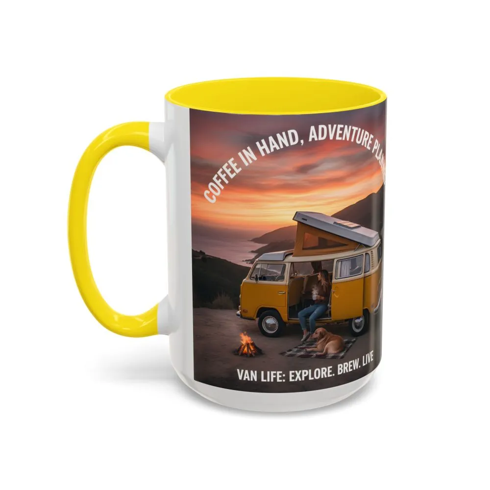 1454016176354157200_2048.jpeg Accent Coffee Mug (11, 15oz) - "Coffee in Hand, Adventure Planned"