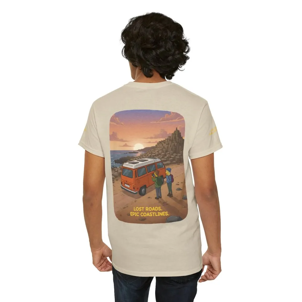 14584373565082827571_2048.jpeg Unisex Heavy Cotton Tee — "Lost Roads Epic Coastlines" Design Sitcom-Line