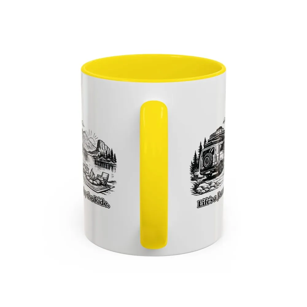 14600147835677538842_2048.jpeg Accent Coffee Mug (11, 15oz) — "Lifes A Journey,Enjoy The Ride" Design Minimal-Line