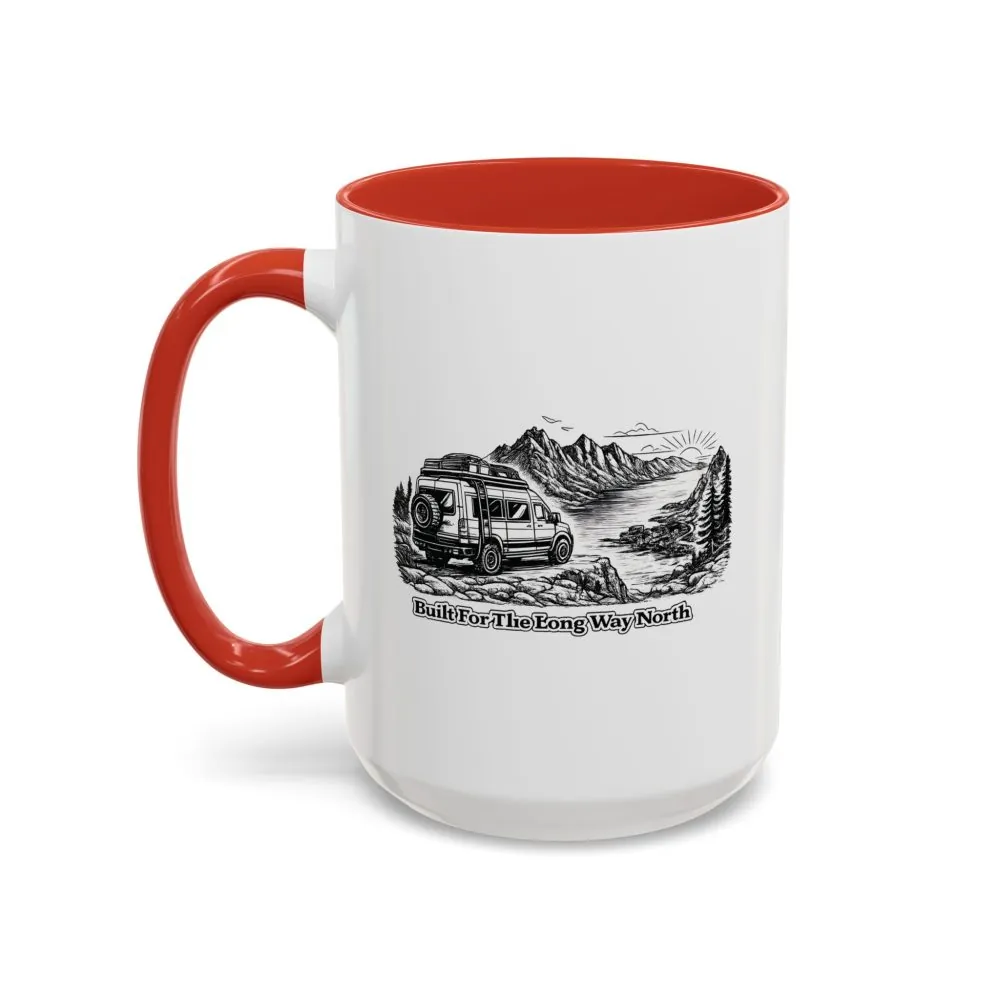14644247484644364078_2048.jpeg Accent Coffee Mug (11, 15oz) — "Built For The Long Way North" Design Minimal-Line