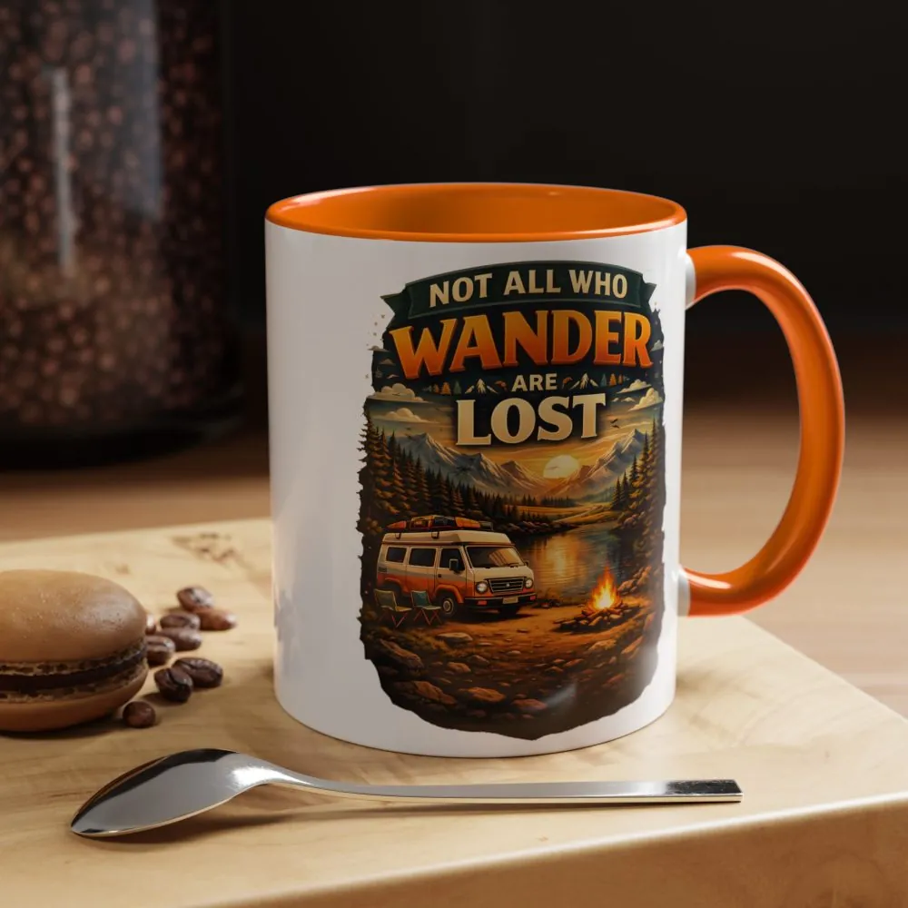 14644757286609306147_2048.jpeg Accent Coffee Mug (11, 15oz) — "Not All Who Wander Are Lost" Design Scenic-Line