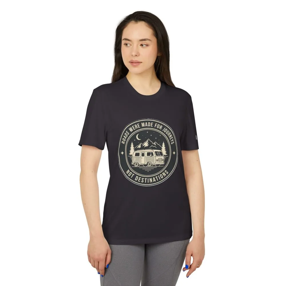 14650237097246372160_2048.jpeg T-Shirt(Adidas) — 'ROAD WHERE MADE FOR JOURNEYS-NOT DESTINATIONS' (font + back printed) Brand Adidas