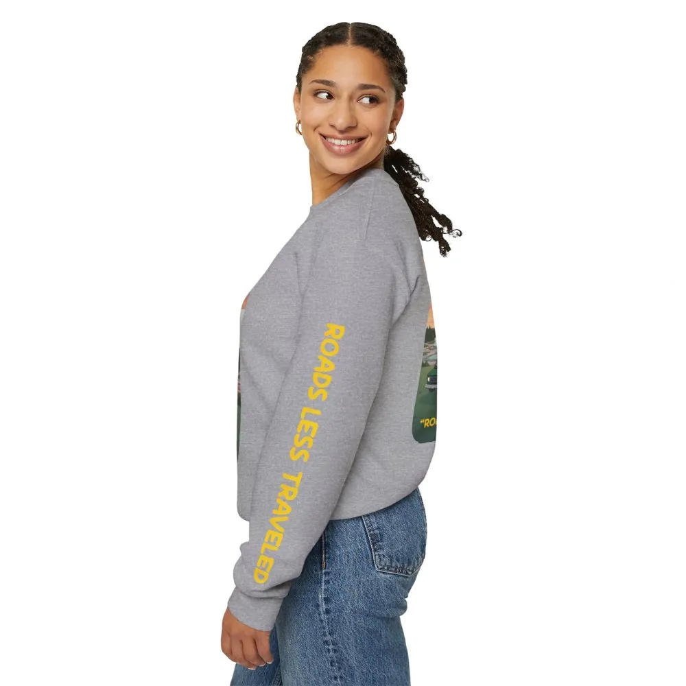 1465537509109593181_2048.jpeg Unisex Heavy Blend™ Crewneck Sweatshirt — "Roads Less Traveled" Design Sitcom-Line