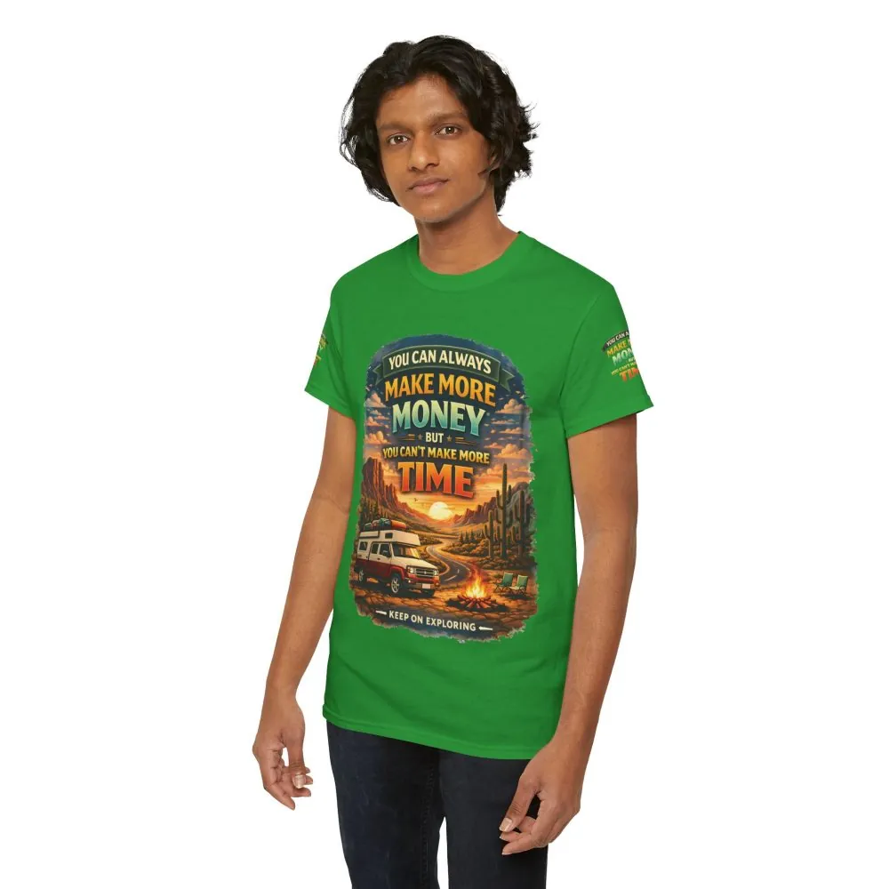 14680237194324302321_2048.jpeg Unisex Heavy Cotton Tee — "You Can Always Make More Money" Design Scenic-Line