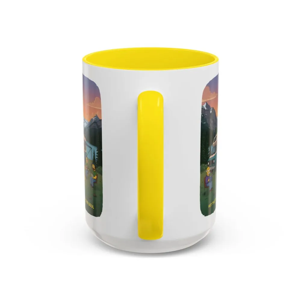 14703685254965717490_2048.jpeg Accent Coffee Mug (11, 15oz) — "Hit The Road-Find Your Soul" Design Sitcom-Line