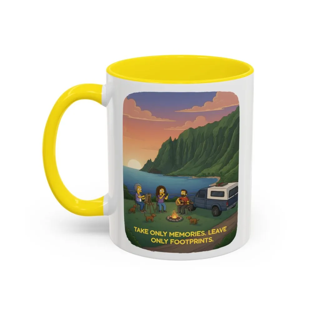 1470555894623303655_2048.jpeg Accent Coffee Mug (11, 15oz) — "Take Only Memories-Leave Only Footprints" Design Sitcom-Line