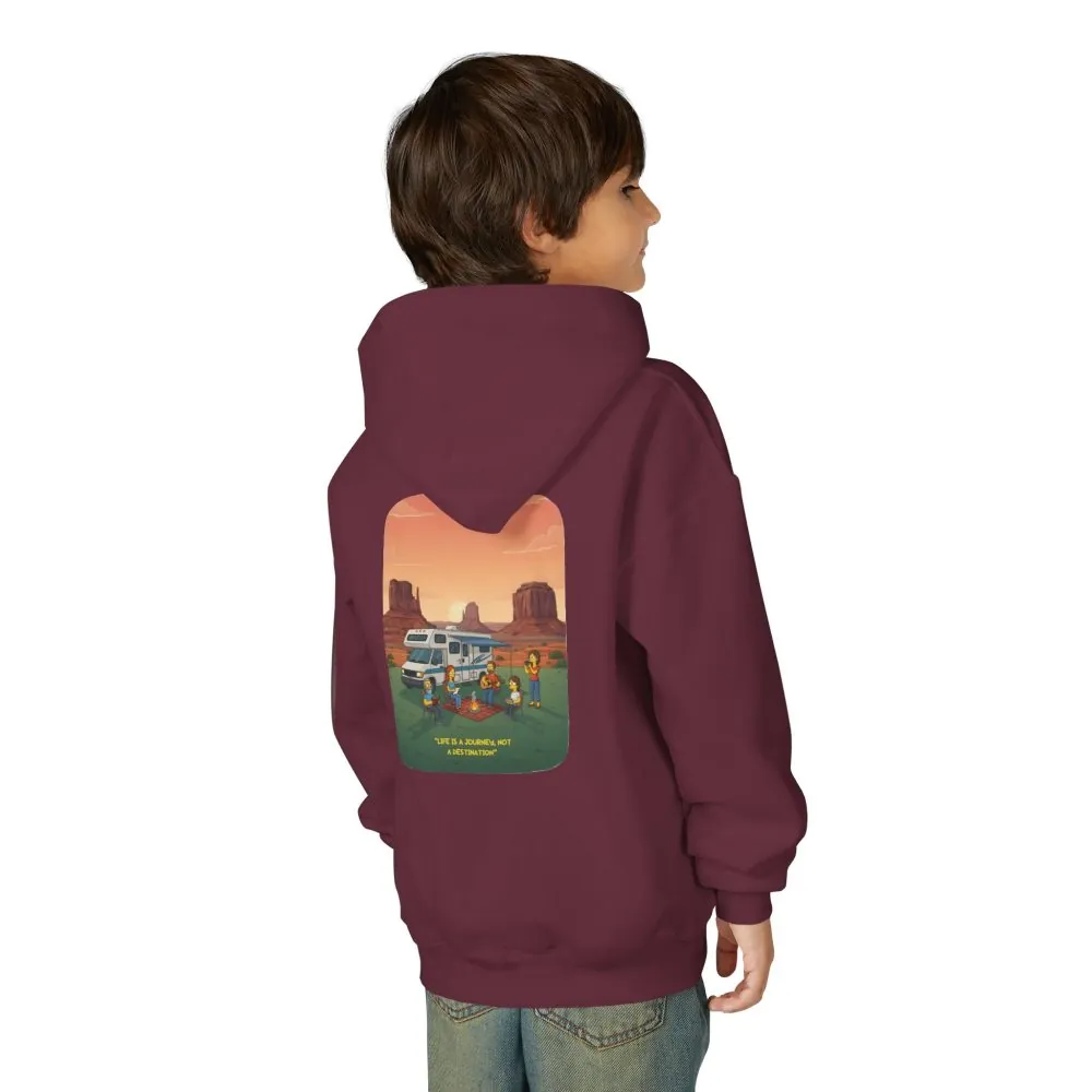 14706562584327802431_2048.jpeg Youth Hoodie(Gildan) – "Life Is A Journey-Not A Destination" (Design Sitcom-Line)