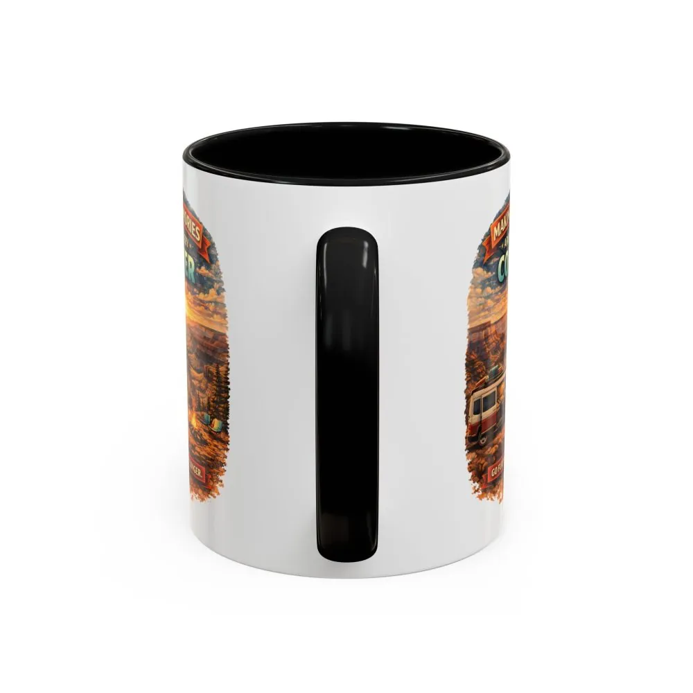 Accent Coffee Mug (11, 15oz) — "Making Memories Around Every Corner" Design Scenic-Line