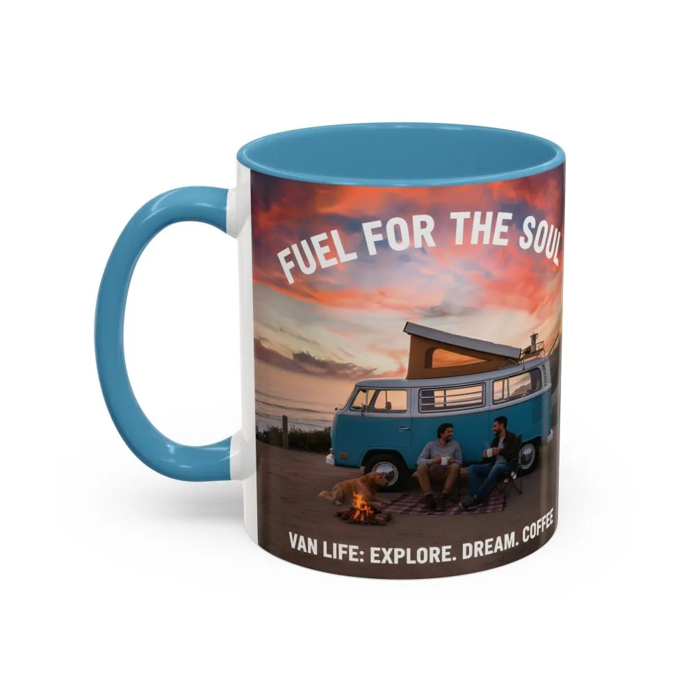 Accent Coffee Mug (11, 15oz) — "Fuel for the Soul"