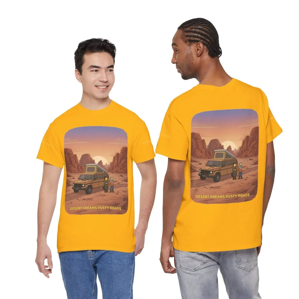 14734496401589044082_2048.jpeg Unisex Heavy Cotton Tee — "Desert Dreams Dusty Roads" Design Sitcom-Line