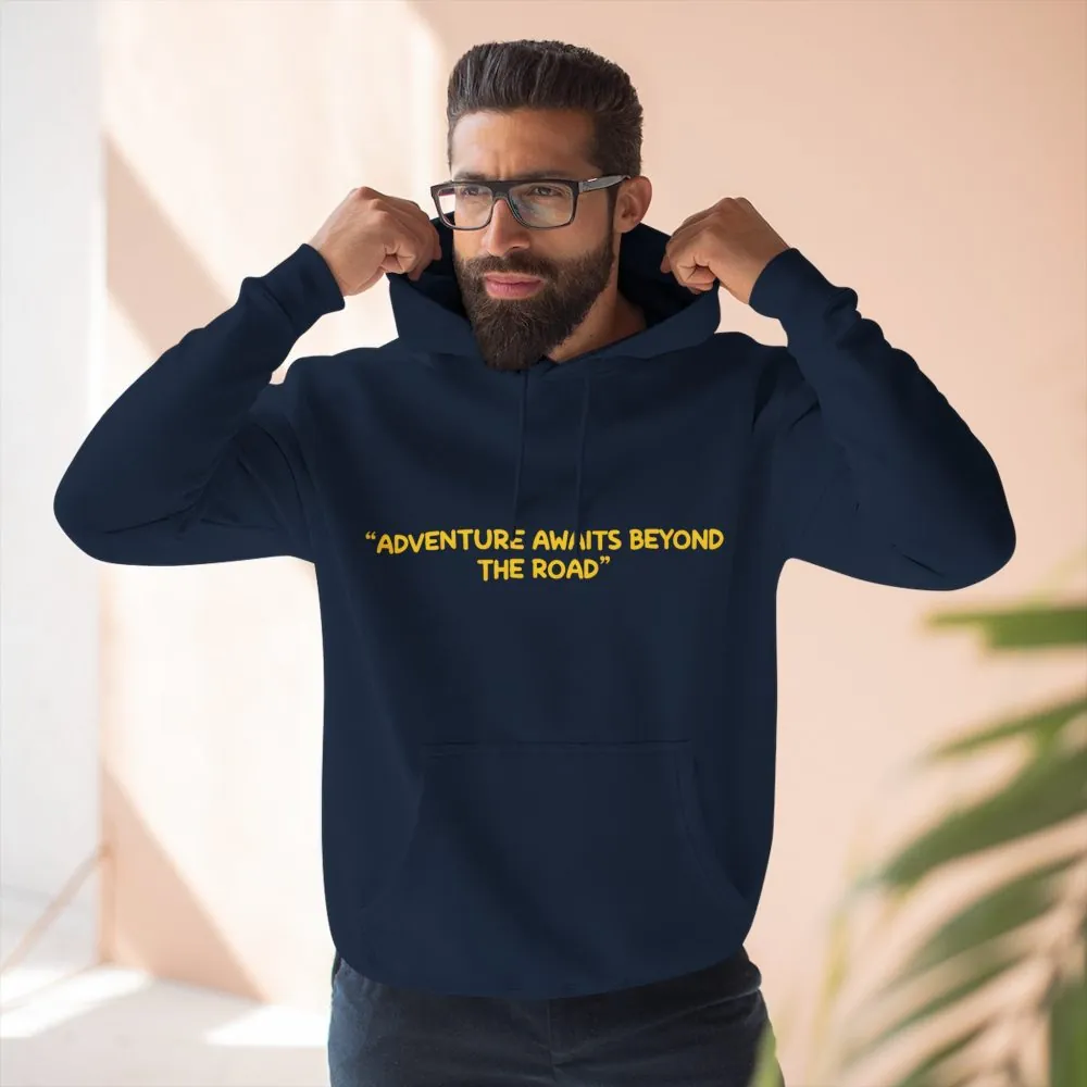 1478096747412358911_2048.jpeg Three-Panel Fleece Hoodie - "Adventure Awaits Beyond The Road" Design Sitcom-Line