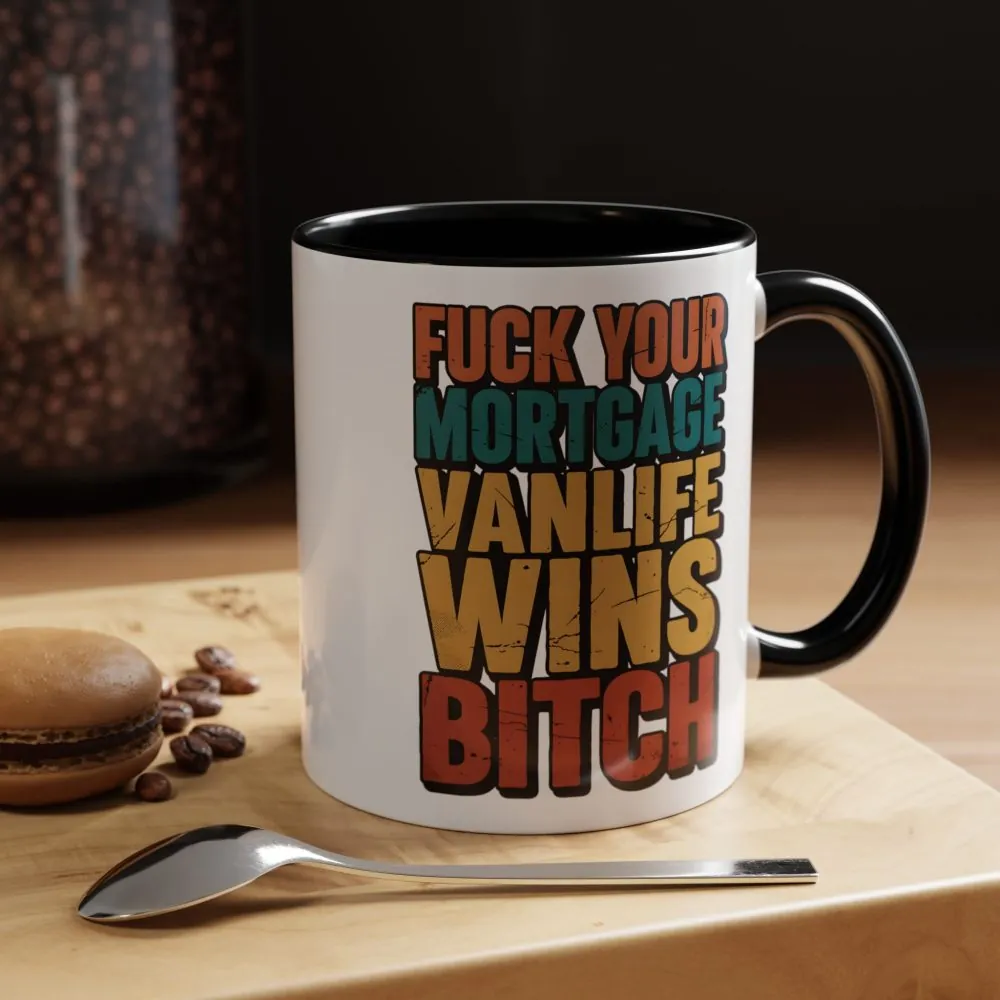 14793661795865203499_2048.jpeg Accent Coffee Mug (11, 15oz) — "Fuck Your Mortgage" Design F**K-Line