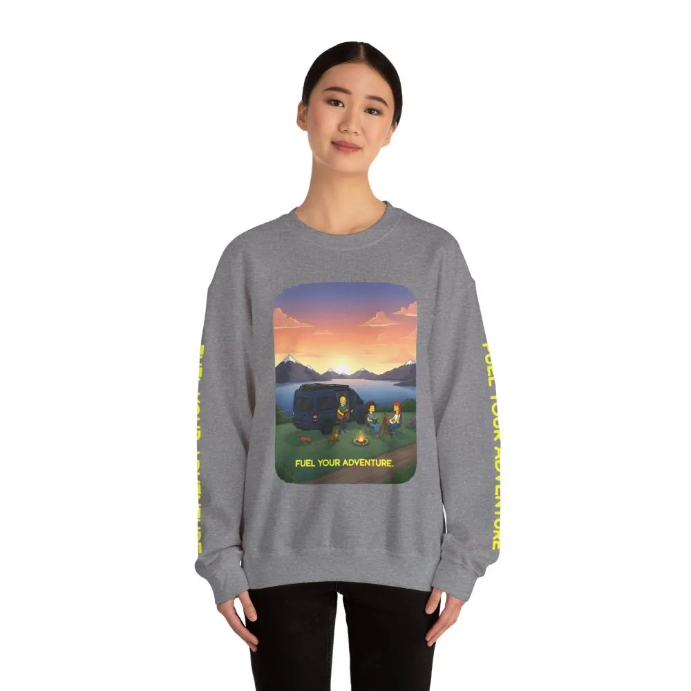 14813735906918604019_2048.jpeg Unisex Heavy Blend™ Crewneck Sweatshirt — "Fuel Your Adventure" Design Sitcom-Line