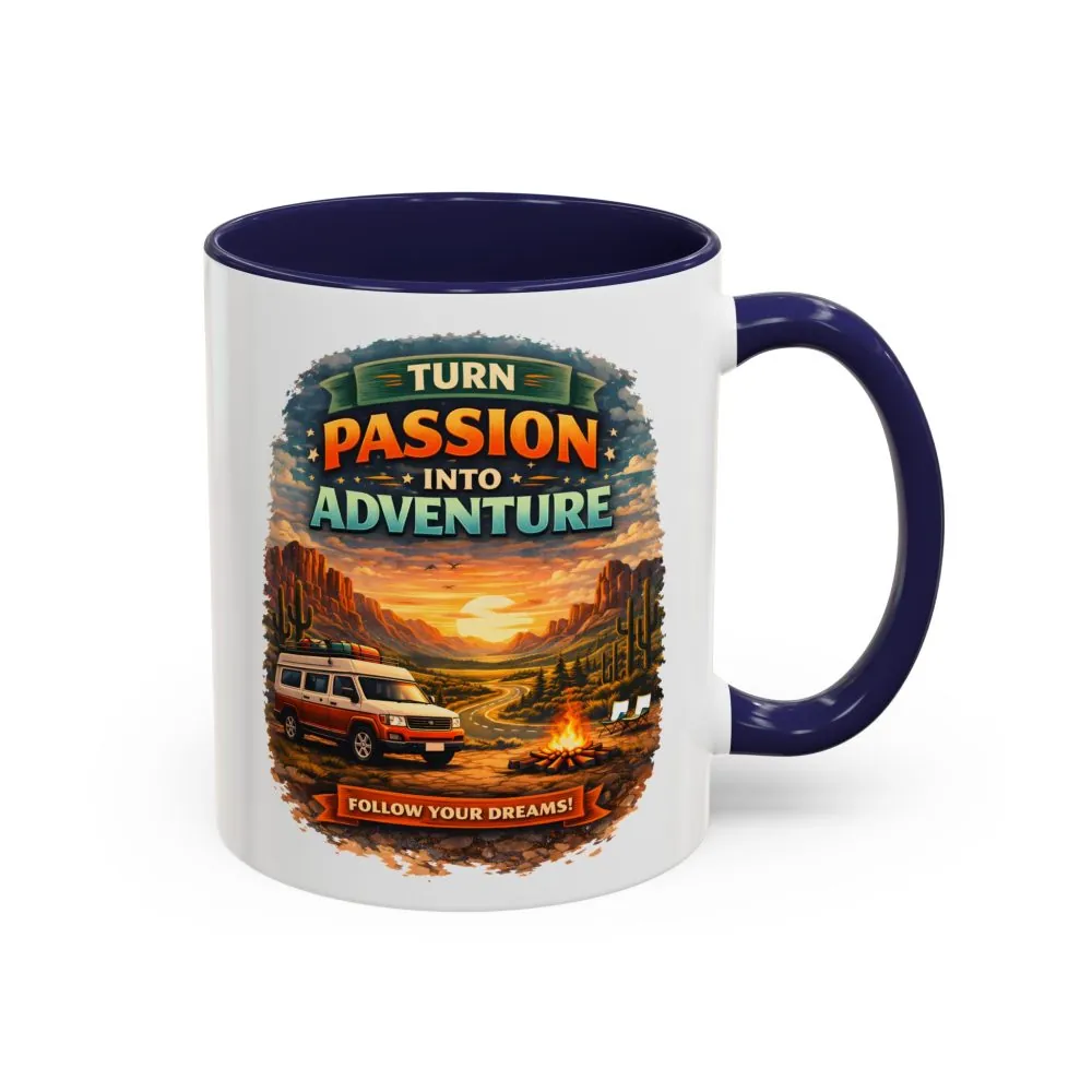 14815416737285552630_2048.jpeg Accent Coffee Mug (11, 15oz) — "Turn Passion Into Adventure" Design Scenic-Line