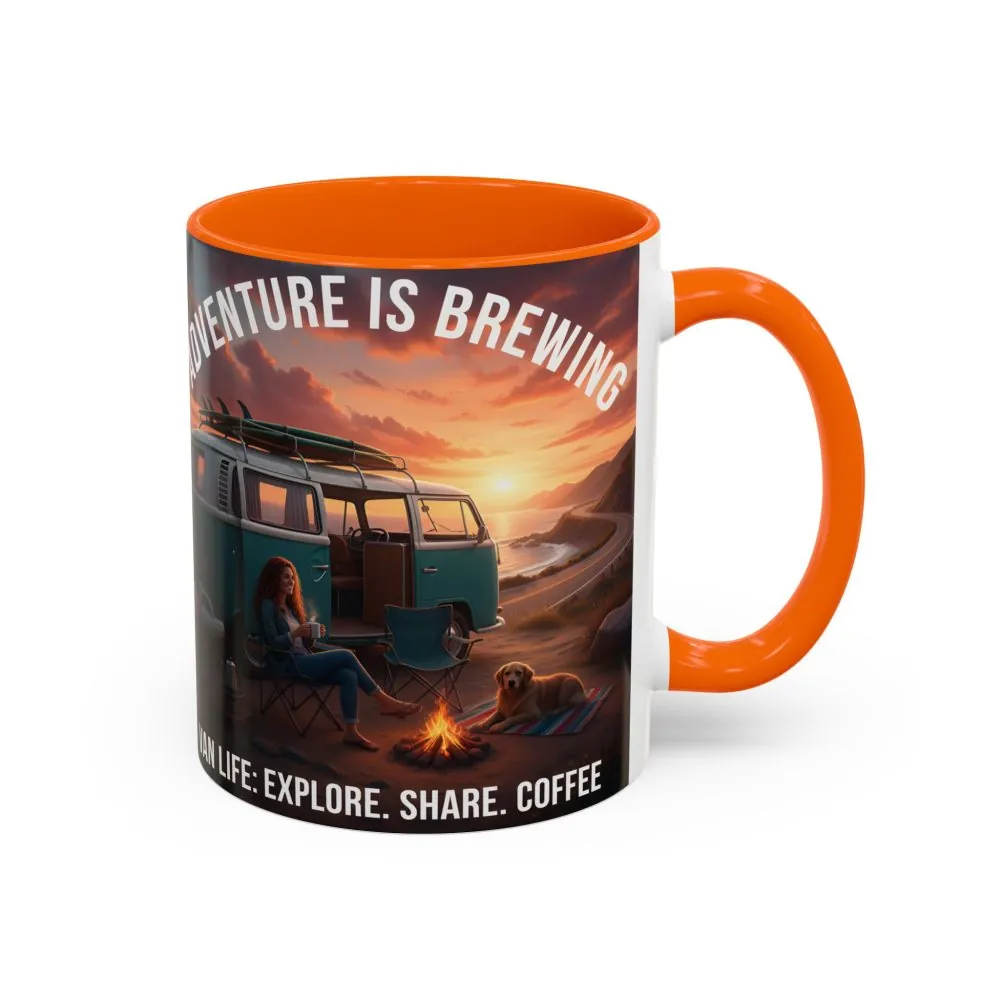 1483403402563501650_2048.jpeg Accent Coffee Mug (11, 15oz) — "Adventure is brewing"