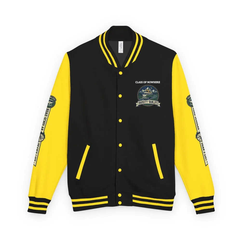 14847074381648433215_2048.jpeg Unisex Heavyweight Letterman Jacket (Awdis) —"Adventure Academy" Road Trip Team Varsity Jacket