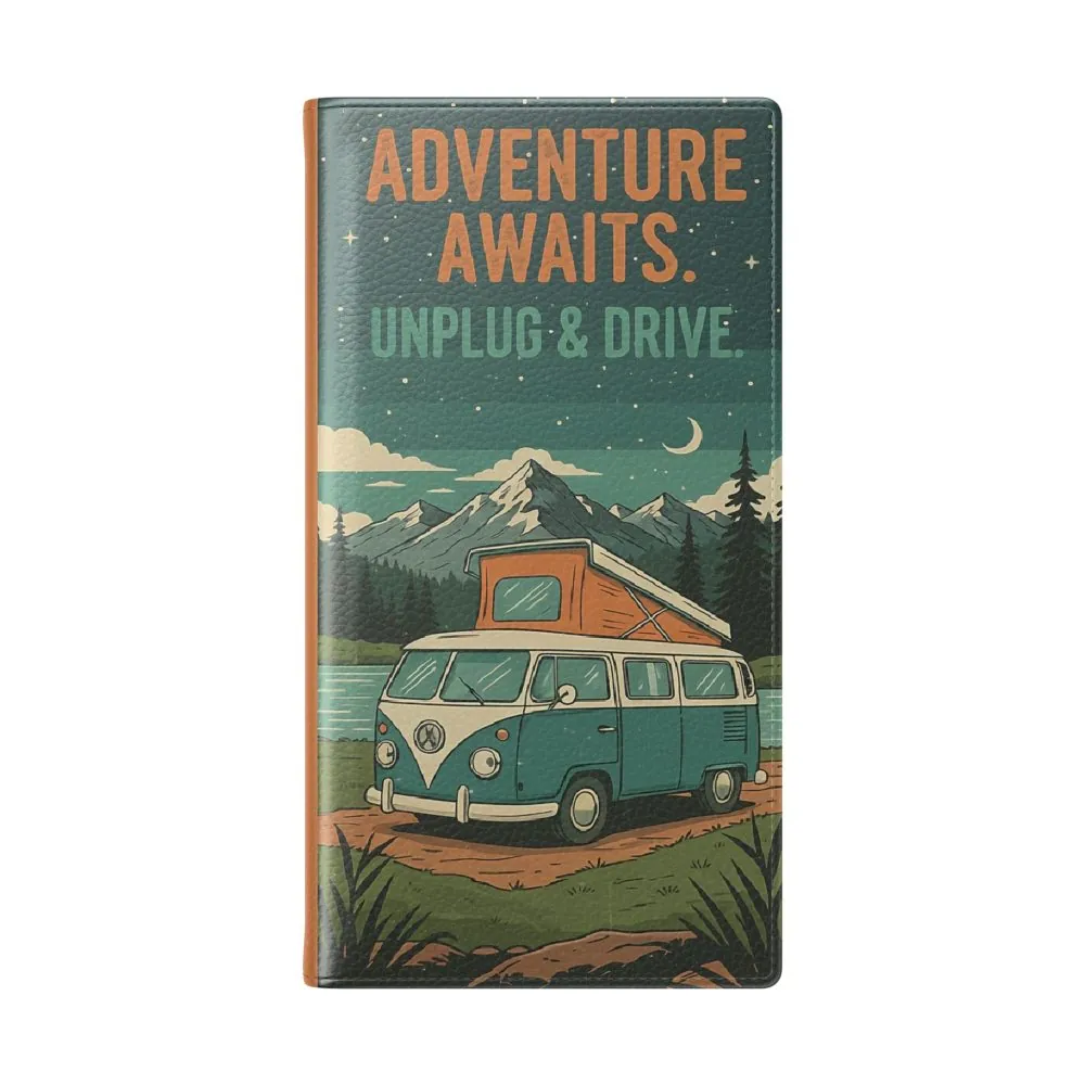 14872118774649725546_2048.jpeg Flip Phone Case — "Adventure Awaits Unplug & Drive" Wallet Case