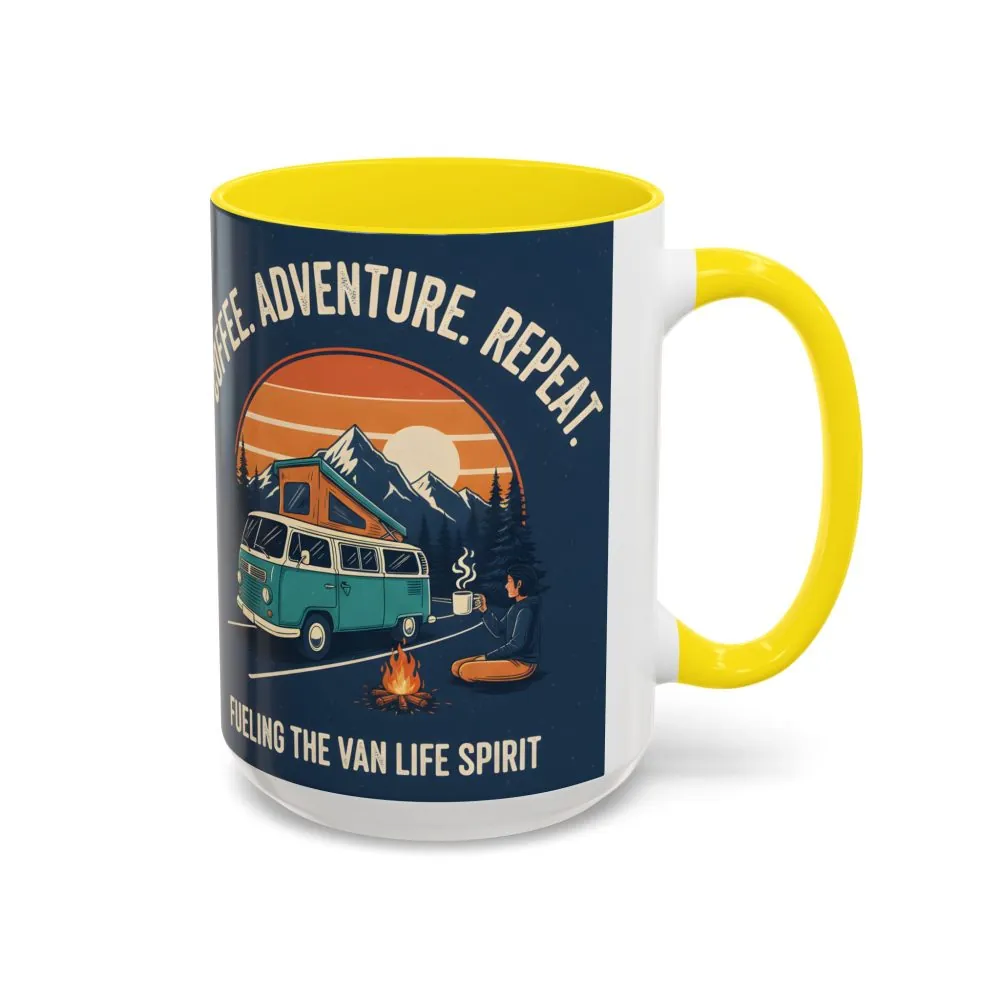 14884327512245521612_2048.jpeg Accent Coffee Mug (11, 15oz) - "Coffee. Adventure. Repeat."