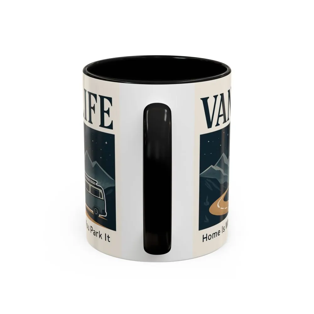 14884436996939975519_2048.jpeg Coffee Mug — "Vanlife - Home Is Where You Park It" Accent Campervan Travel Mug