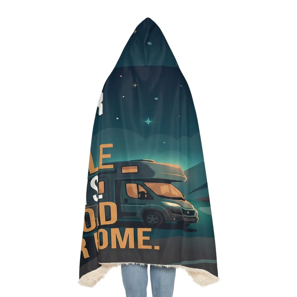 14915842690243304562_2048.jpeg Hooded Blanket - "Wander Often, Snuggle Always-The Road Is Our Home" RV Road Trip Sherpa Throw
