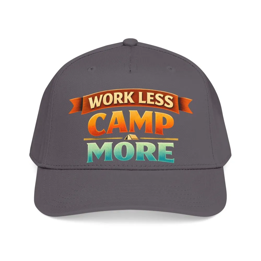 14927355148812903367_2048.jpeg Baseball Cap - "Work Less-Camp More" Design Scenic-Line