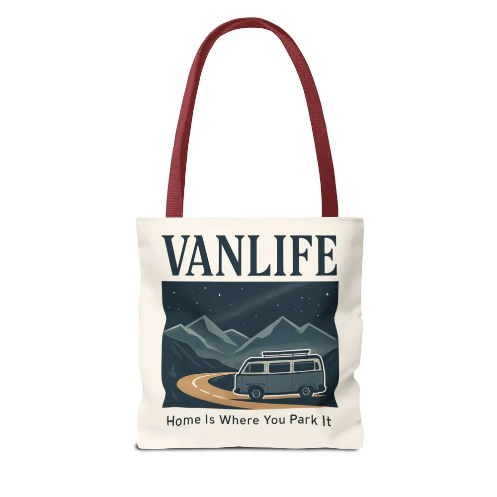 14944526231265080123_2048.jpeg Vanlife Tote Bag — "Vanlife - Home Is Where You Park It" Campervan Beach/Adventure Tote